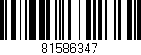 Código de barras (EAN, GTIN, SKU, ISBN): '81586347'