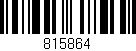 Código de barras (EAN, GTIN, SKU, ISBN): '815864'