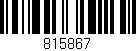 Código de barras (EAN, GTIN, SKU, ISBN): '815867'