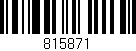 Código de barras (EAN, GTIN, SKU, ISBN): '815871'