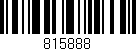 Código de barras (EAN, GTIN, SKU, ISBN): '815888'