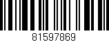 Código de barras (EAN, GTIN, SKU, ISBN): '81597869'