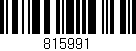 Código de barras (EAN, GTIN, SKU, ISBN): '815991'