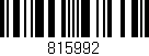 Código de barras (EAN, GTIN, SKU, ISBN): '815992'