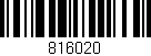 Código de barras (EAN, GTIN, SKU, ISBN): '816020'