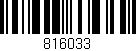 Código de barras (EAN, GTIN, SKU, ISBN): '816033'