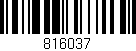 Código de barras (EAN, GTIN, SKU, ISBN): '816037'