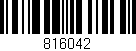 Código de barras (EAN, GTIN, SKU, ISBN): '816042'