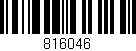 Código de barras (EAN, GTIN, SKU, ISBN): '816046'