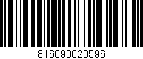 Código de barras (EAN, GTIN, SKU, ISBN): '816090020596'