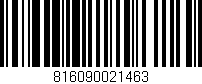 Código de barras (EAN, GTIN, SKU, ISBN): '816090021463'