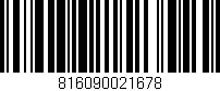 Código de barras (EAN, GTIN, SKU, ISBN): '816090021678'