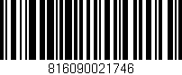 Código de barras (EAN, GTIN, SKU, ISBN): '816090021746'