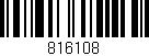 Código de barras (EAN, GTIN, SKU, ISBN): '816108'