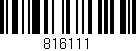 Código de barras (EAN, GTIN, SKU, ISBN): '816111'