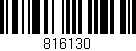 Código de barras (EAN, GTIN, SKU, ISBN): '816130'