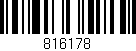 Código de barras (EAN, GTIN, SKU, ISBN): '816178'