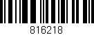 Código de barras (EAN, GTIN, SKU, ISBN): '816218'