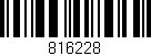 Código de barras (EAN, GTIN, SKU, ISBN): '816228'