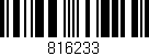 Código de barras (EAN, GTIN, SKU, ISBN): '816233'