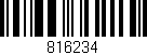 Código de barras (EAN, GTIN, SKU, ISBN): '816234'