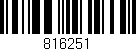 Código de barras (EAN, GTIN, SKU, ISBN): '816251'