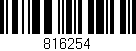 Código de barras (EAN, GTIN, SKU, ISBN): '816254'