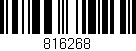 Código de barras (EAN, GTIN, SKU, ISBN): '816268'