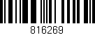 Código de barras (EAN, GTIN, SKU, ISBN): '816269'