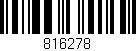 Código de barras (EAN, GTIN, SKU, ISBN): '816278'