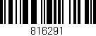 Código de barras (EAN, GTIN, SKU, ISBN): '816291'