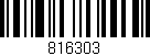 Código de barras (EAN, GTIN, SKU, ISBN): '816303'