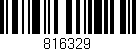Código de barras (EAN, GTIN, SKU, ISBN): '816329'