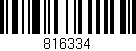 Código de barras (EAN, GTIN, SKU, ISBN): '816334'