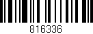 Código de barras (EAN, GTIN, SKU, ISBN): '816336'