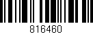 Código de barras (EAN, GTIN, SKU, ISBN): '816460'