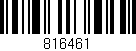Código de barras (EAN, GTIN, SKU, ISBN): '816461'