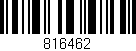 Código de barras (EAN, GTIN, SKU, ISBN): '816462'