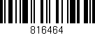 Código de barras (EAN, GTIN, SKU, ISBN): '816464'