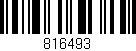 Código de barras (EAN, GTIN, SKU, ISBN): '816493'