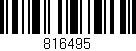 Código de barras (EAN, GTIN, SKU, ISBN): '816495'