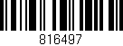 Código de barras (EAN, GTIN, SKU, ISBN): '816497'