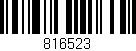 Código de barras (EAN, GTIN, SKU, ISBN): '816523'
