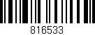 Código de barras (EAN, GTIN, SKU, ISBN): '816533'