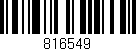 Código de barras (EAN, GTIN, SKU, ISBN): '816549'