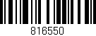 Código de barras (EAN, GTIN, SKU, ISBN): '816550'