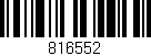 Código de barras (EAN, GTIN, SKU, ISBN): '816552'