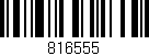 Código de barras (EAN, GTIN, SKU, ISBN): '816555'