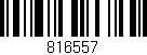 Código de barras (EAN, GTIN, SKU, ISBN): '816557'