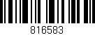 Código de barras (EAN, GTIN, SKU, ISBN): '816583'